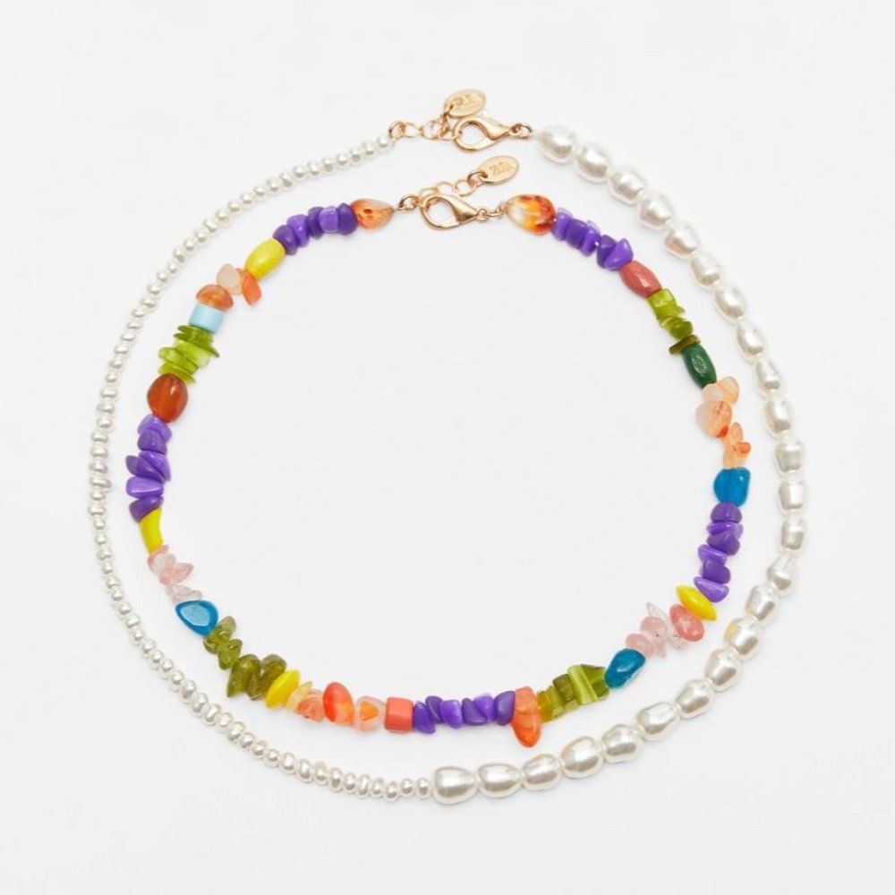 ZARA PACK OF BEAD NECKLACES